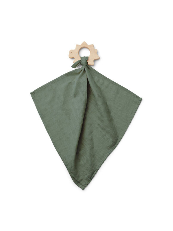 Dines teether cuddle cloth - faune green