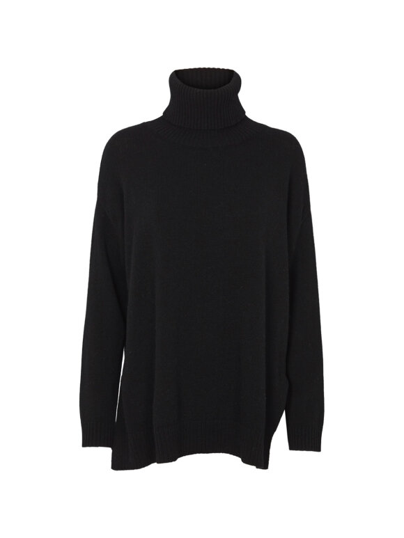 Basic Apparel - Line T-neck sweater - 2 farver