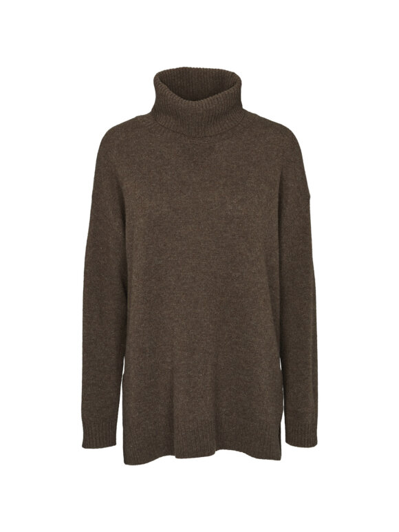 Line T-neck sweater - 2 farver