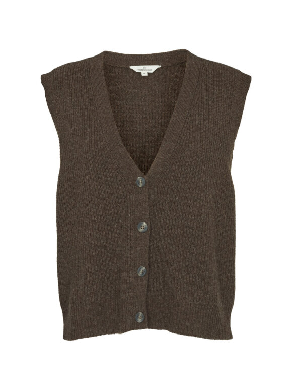 Lise vest - brown melange