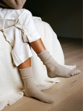 AIAYU - Cashmere rib socks - 2 varianter