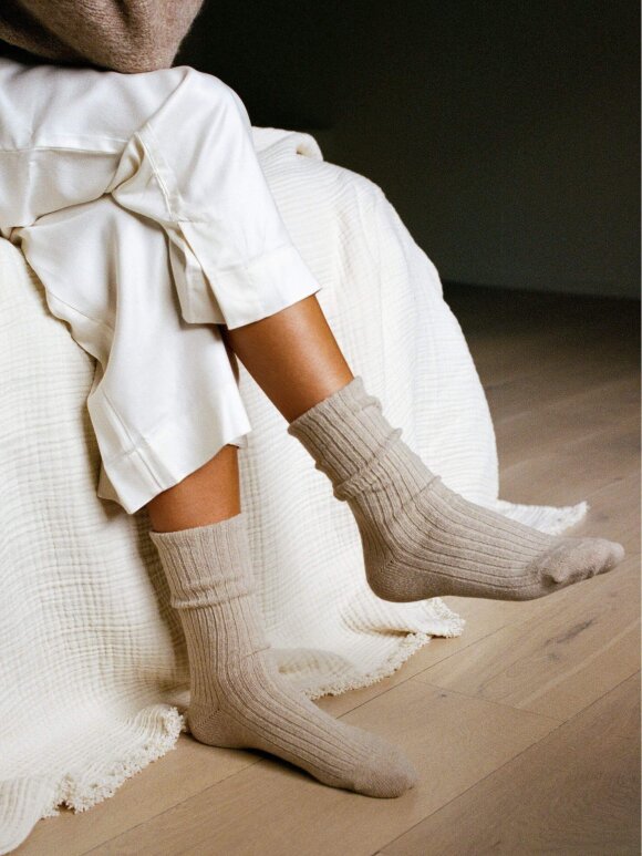 AIAYU - Cashmere rib socks - 2 varianter