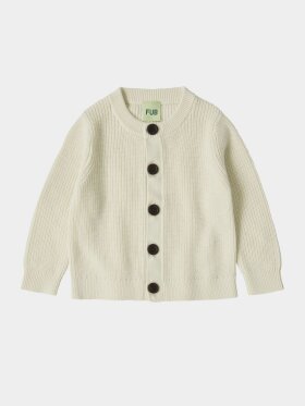 FUB  - Baby rib cardigan - ecru