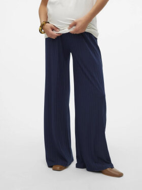 Mamalicious - Lucy wide pant - navy blue