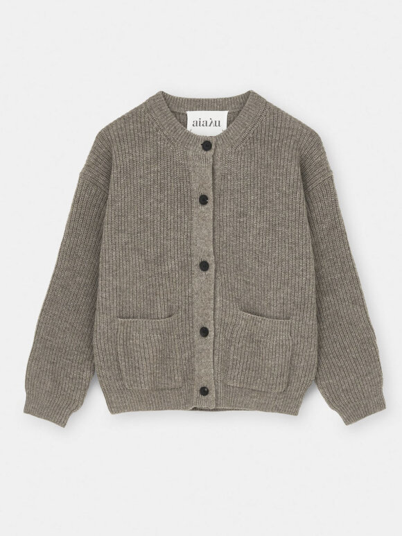 AIAYU - Bine wool cardigan - pure soil