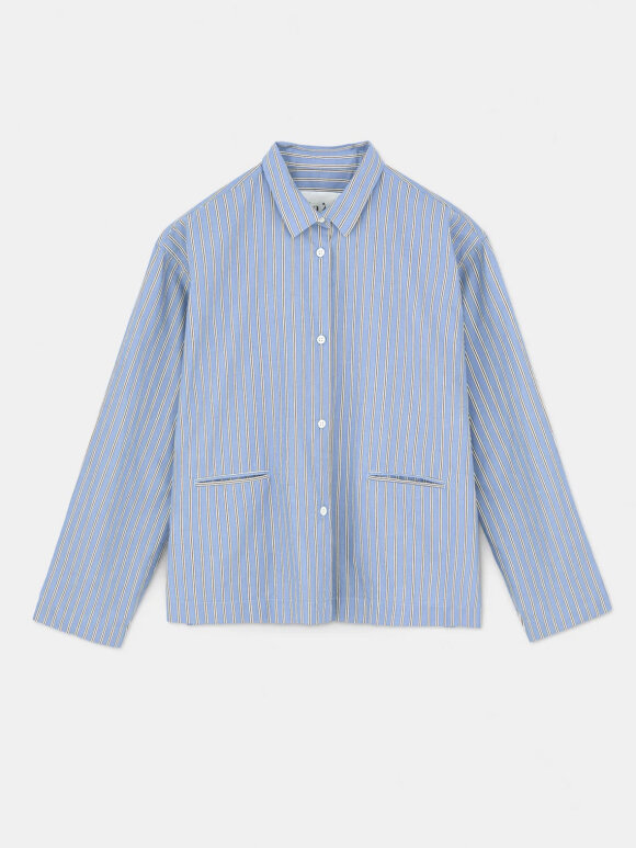 AIAYU - Atla shirt striped -  mix baby blue