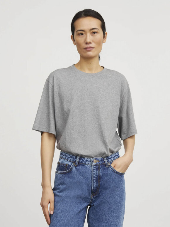 Skall Studio - Andy oversize tee - grey melange