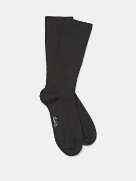 AIAYU - Wool rib socks - black