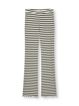 Mads Nørgaard - Lonnie stretch pant - bred stribet brown/vanilla