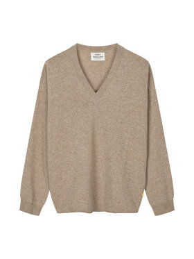 Mads Nørgaard - Bally eco wool sweater - V neck oak