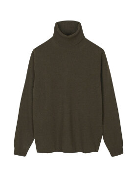 Mads Nørgaard - Kally eco wool sweater - High neck coffee 