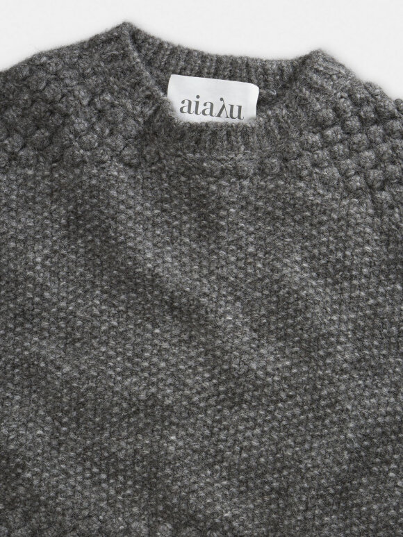 AIAYU - Daniela wool sweater - pure dark grey