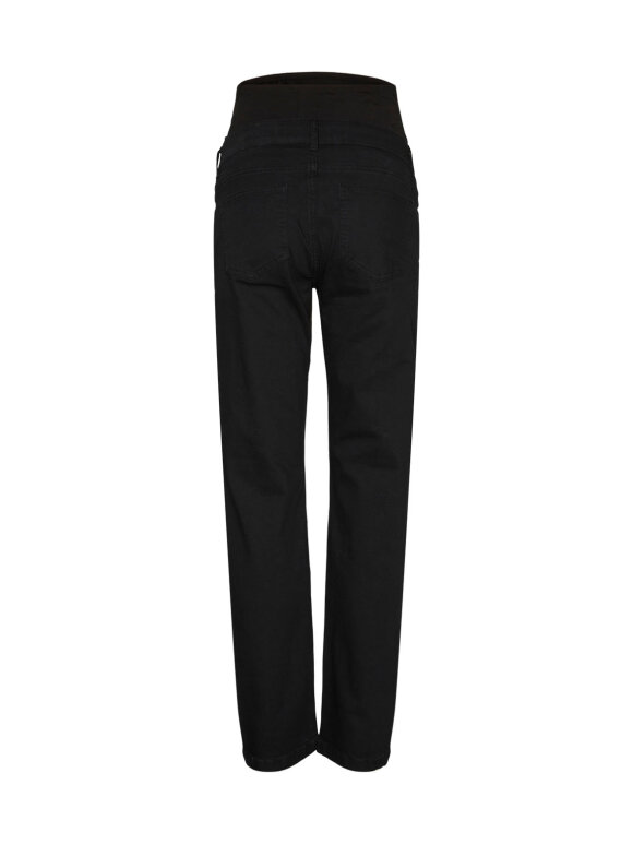 Mamalicious - Luton straight leg jeans - black