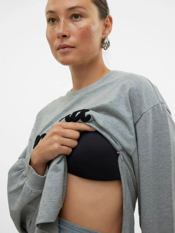 Mamalicious - Sine Vita MAMA sweatshirt - gravid/ammevenlig