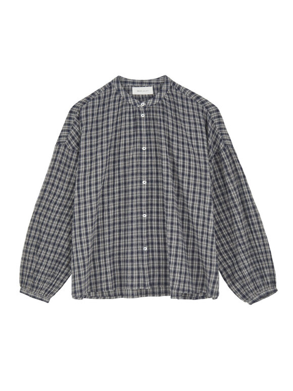 Skall Studio - Cilla shirt - navy beige check