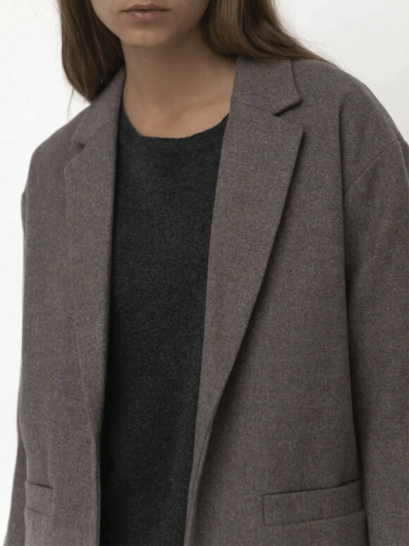 Studio Feder - Luis wool blazer - brown melange