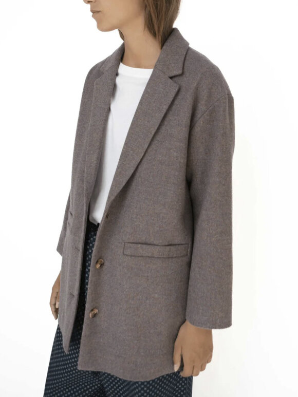 Studio Feder - Luis wool blazer - brown melange