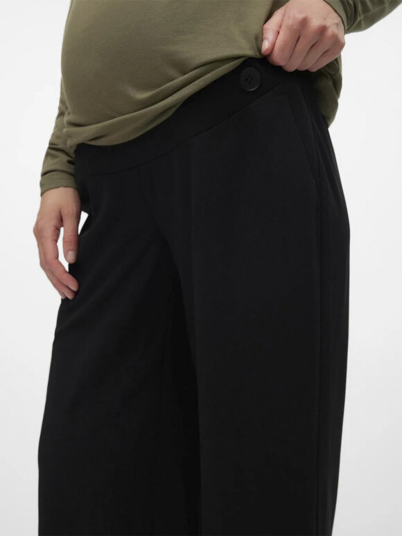 Mamalicious - Liva wide pant - black