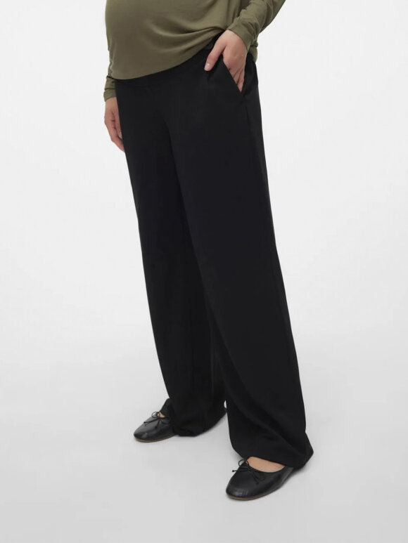 Mamalicious - Liva wide pant - black