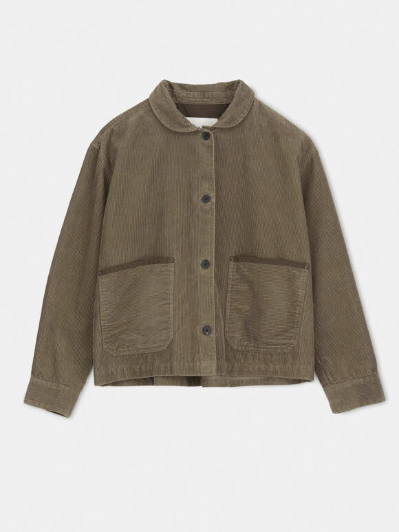 AIAYU - Vinga corduroy shirt - brown khaki