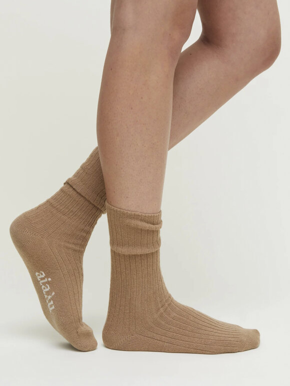 AIAYU - Cashmere rib socks - 2 varianter