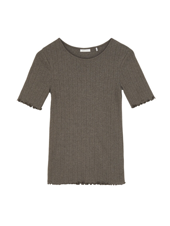 Skall Studio - Edie tee - brown melange