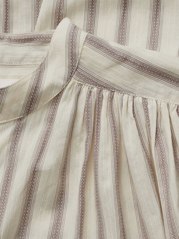 Skall Studio - Rita shirt - cream/lilac stripes